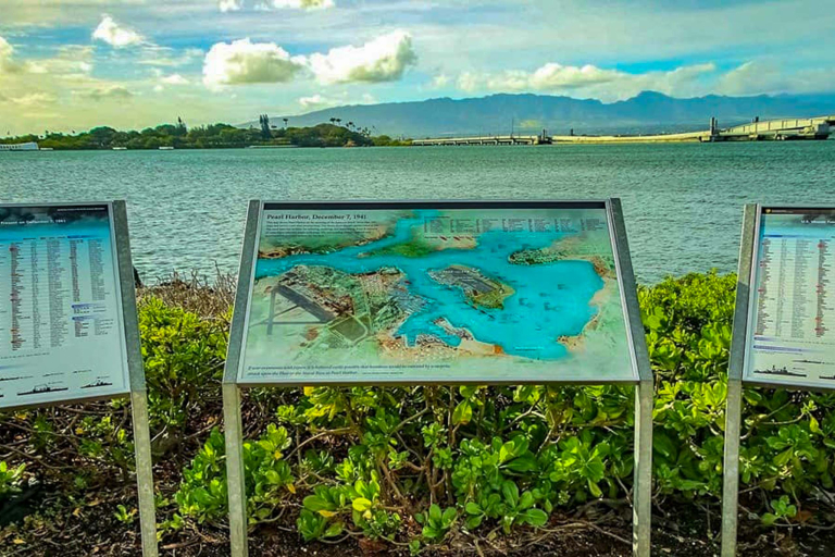 Pearl Harbor Visitor Center Outside Plaque Of Harbor