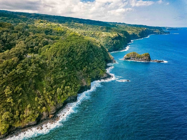 Hana Maui Coastline Aerial