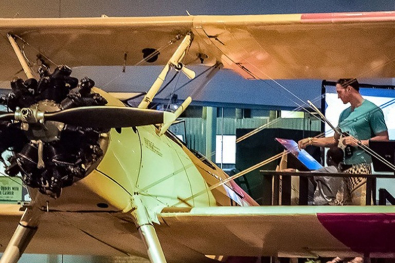 Pacific Aviation Museum Boeing Stearman Exhibit Slider 