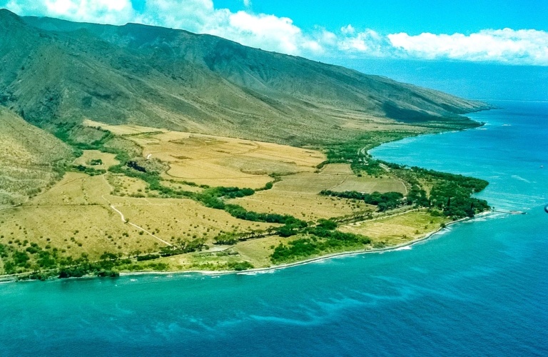 West Maui Olowalu Reef Aerial Maui
