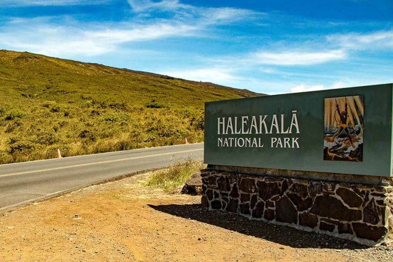 Bikemaui Haleakala National Park Enterance Sign