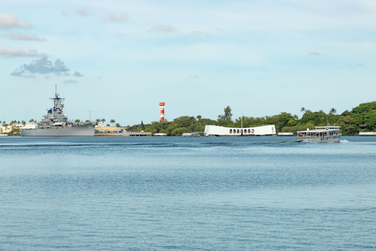 Pearl Harbor Visitor Center Navy Skiff Boat And Arizona Memorial Oahu