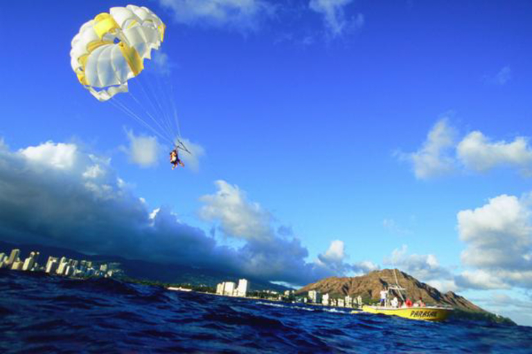 Xtreme Parasailing Over Oahu Take Off