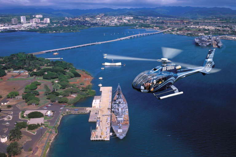 Bluehawaiianhelicopters Oahu Complete Helicopter Tour Above Pearl Harbor Overview