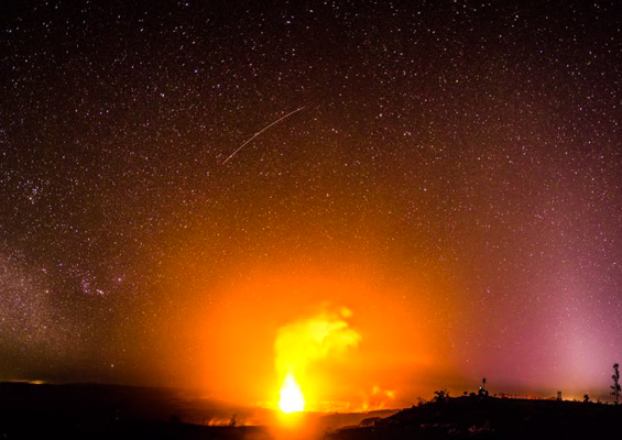 Kapohokine Deluxe Big Island Of Hawaii Stargazing Slider Galaxy Fire
