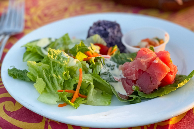 Luau Food Pupu Poke And Salad Feature