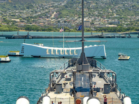 Arizona Memorial View From USS Missouri Bridge Pearl Harbor Oahu Product