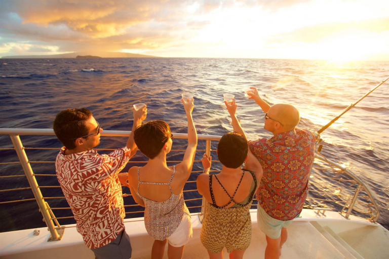 Kaikanani Signature Deluxe Snorkel Exclusive Experience Guests On Boat