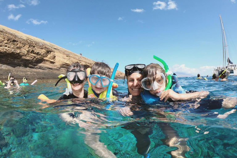 Sailmaui Lanai Coas Snorkel Feature Dive Snorkel Family