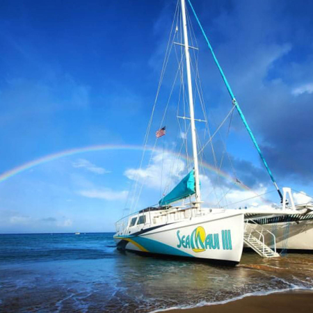 Sea Maui Boat Rainbow Product
