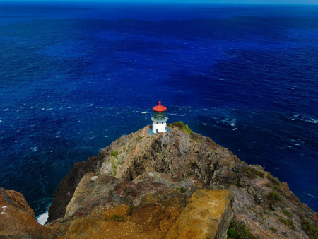 Makapuu Point Lighthouse Off Oahu Hawaii