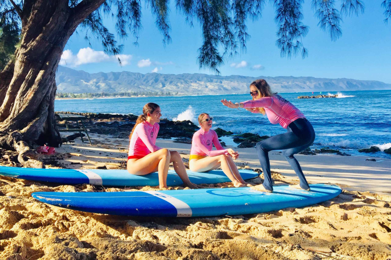 Northshoresurf Haleiwa Private Surf Lessons Island Ladies Learning