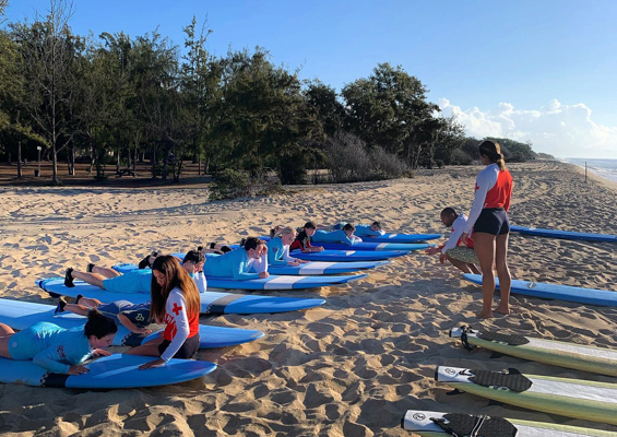Surfhnl Ala Moana Surf Lessons Slide Practice