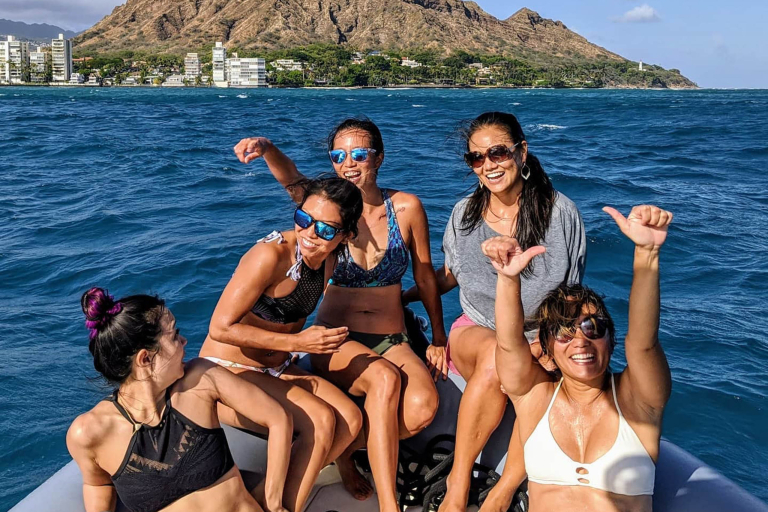 Theadventureboat Waikiki Private Small Boat Snorkel Fully Customizable Group Having Fun