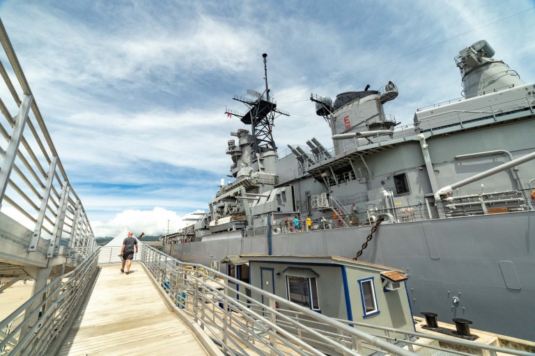 USS Missouri Visitor and Gangway Entrance Pearl Harbor Oahu