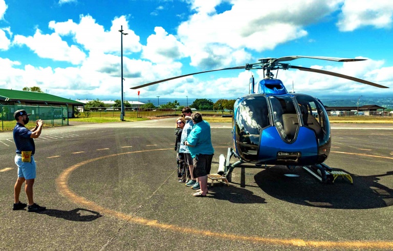 hilo helicopter tour and guests big island hawaii