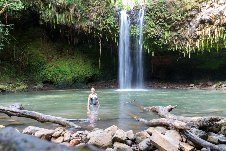 Way To Hana Tour Woman Road To Hana Twin Waterfalls Maui