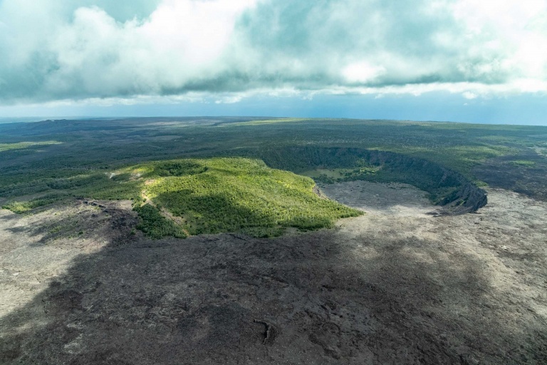 Volcanoes National Park Helicopter Caldera and Flows Big Island
