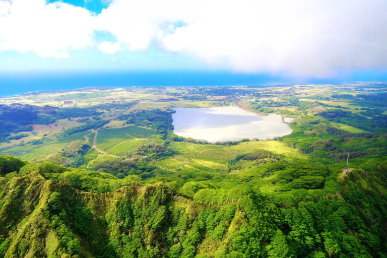 Aerial View Of The South Shore Of Kauai Island And Waita Reservoir Feature