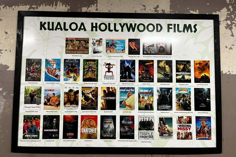 Kualoa Kualoa Ranch Combo Tour Hollywood Movie Sites Board