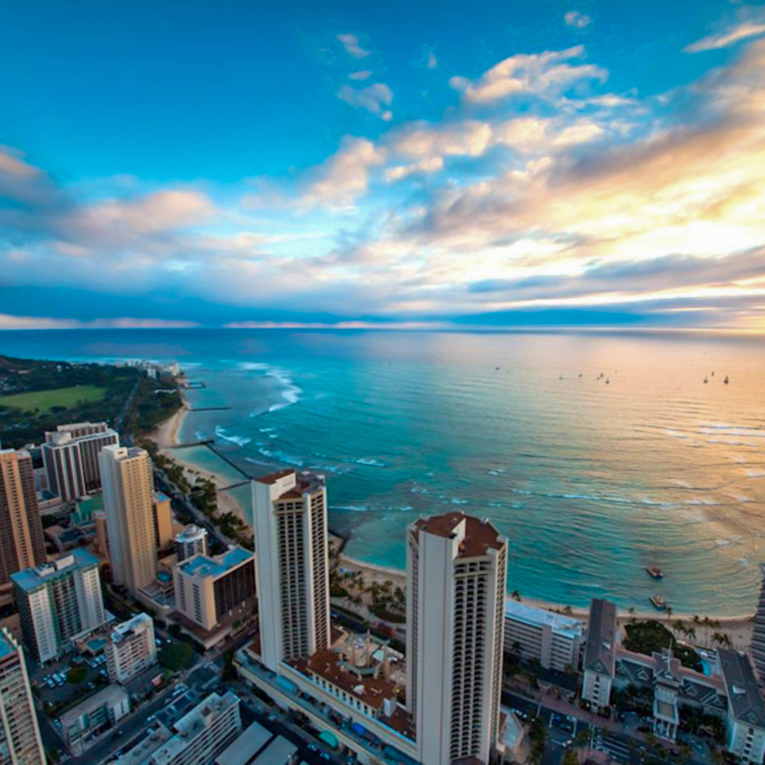 Waikiki Sunset Flight | Best Oahu Sunset Helicopter Tours