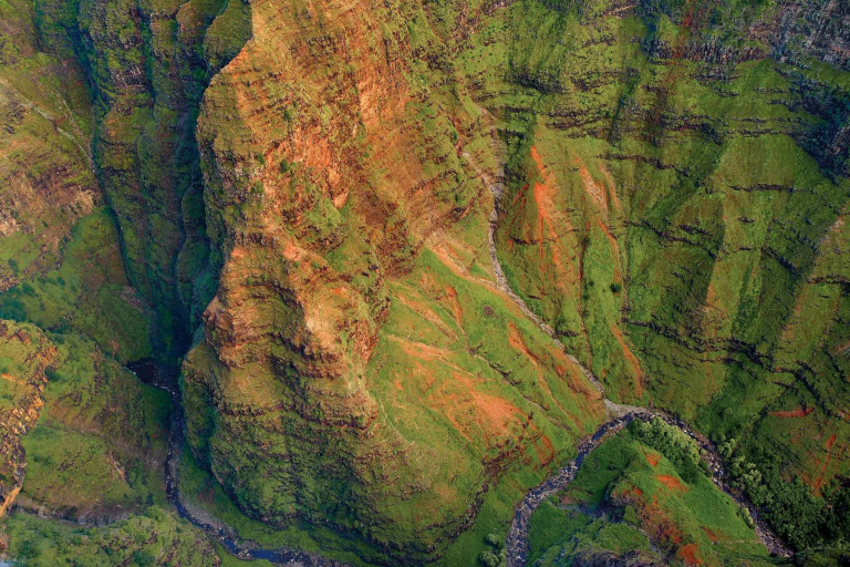 Waimea Canyon State Park From Above Air Kauai Helicopter Feature 