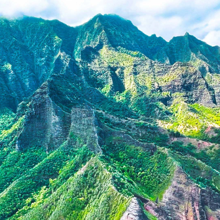 The Cliff Tops Of The Na Pali Coast Kauai Hawaii