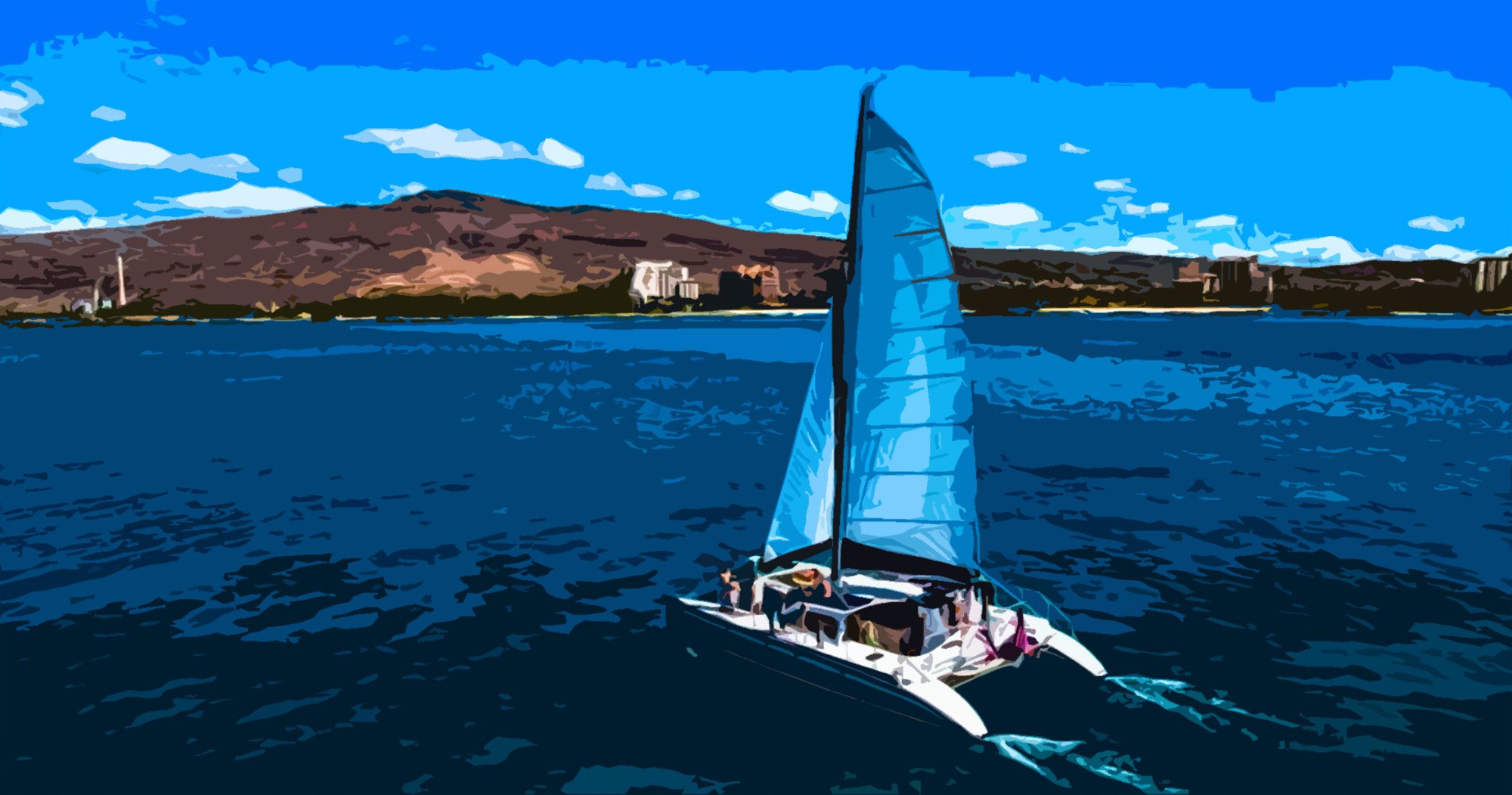 catamaran sail and snorkel from ko olina