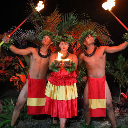 Aloha Kai Luau Performers Pose