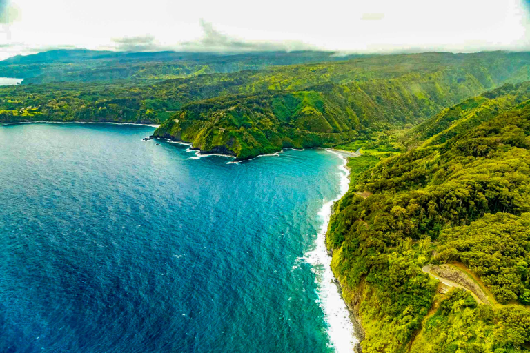 Circle Island Maui Helicopter Tour The Hana Coastline Seen From A Helicopter Maui