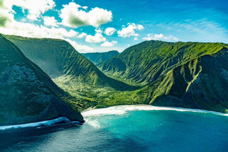 Helicopter Tour Maui Molokai Cliffs And Valley