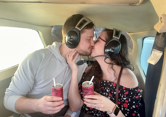 Mauiplanerides Maui Sunset Romance And Champagne Air Tour Slider Couple Romantic