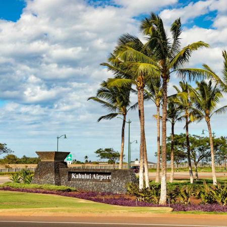 Kahului Airport Sign Entrance Maui