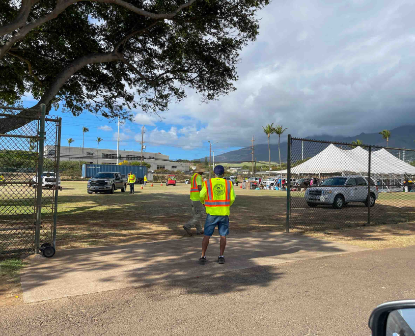 Maui Cityzen Emergency Relief Kahului Shelters Security
