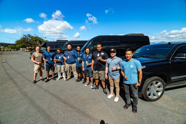 Hawaiitours Oahu Tour Activity Transfers Team And Vehicles