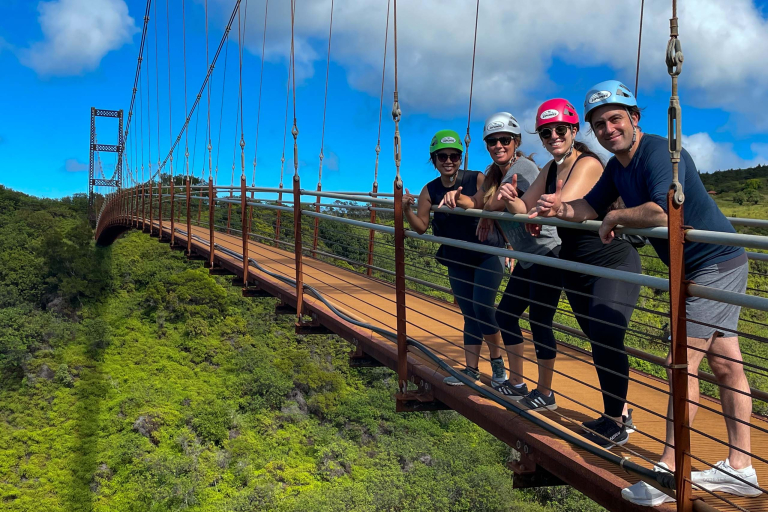 Mauis Ultimate Zipline Adventure Group On Bridge