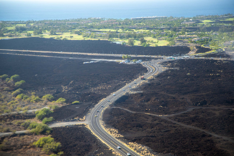 Waikoloa Lava Fields From Above