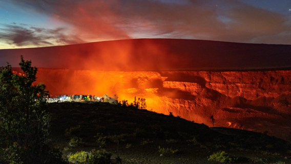 Big Island Top Attractions Volcanoes National Park Crater Night Glow