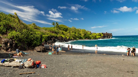 Maui Waianapanapa Black Sand Beach